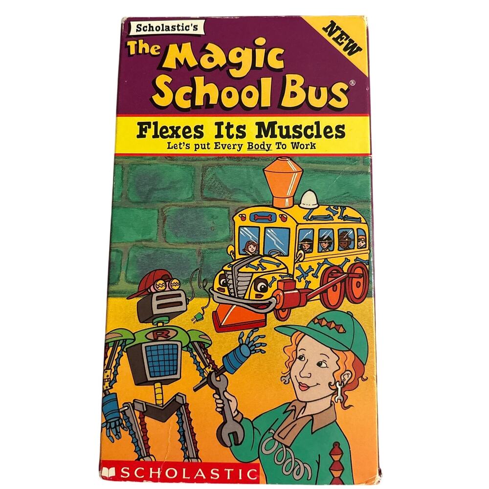 The Magic School Bus Flexes its muscles VHS scholastic Kidcore retro 1997